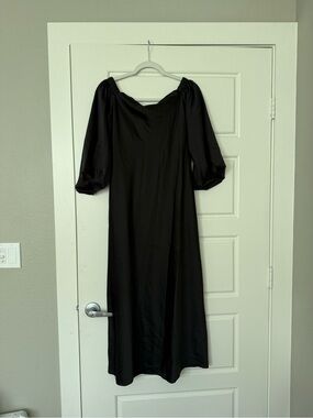 Banana Republic Black Silk Dress